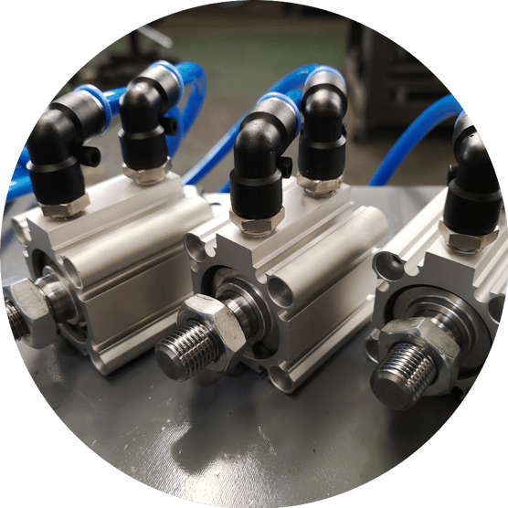 Greases and lubricating oils for pneumatic cylinders